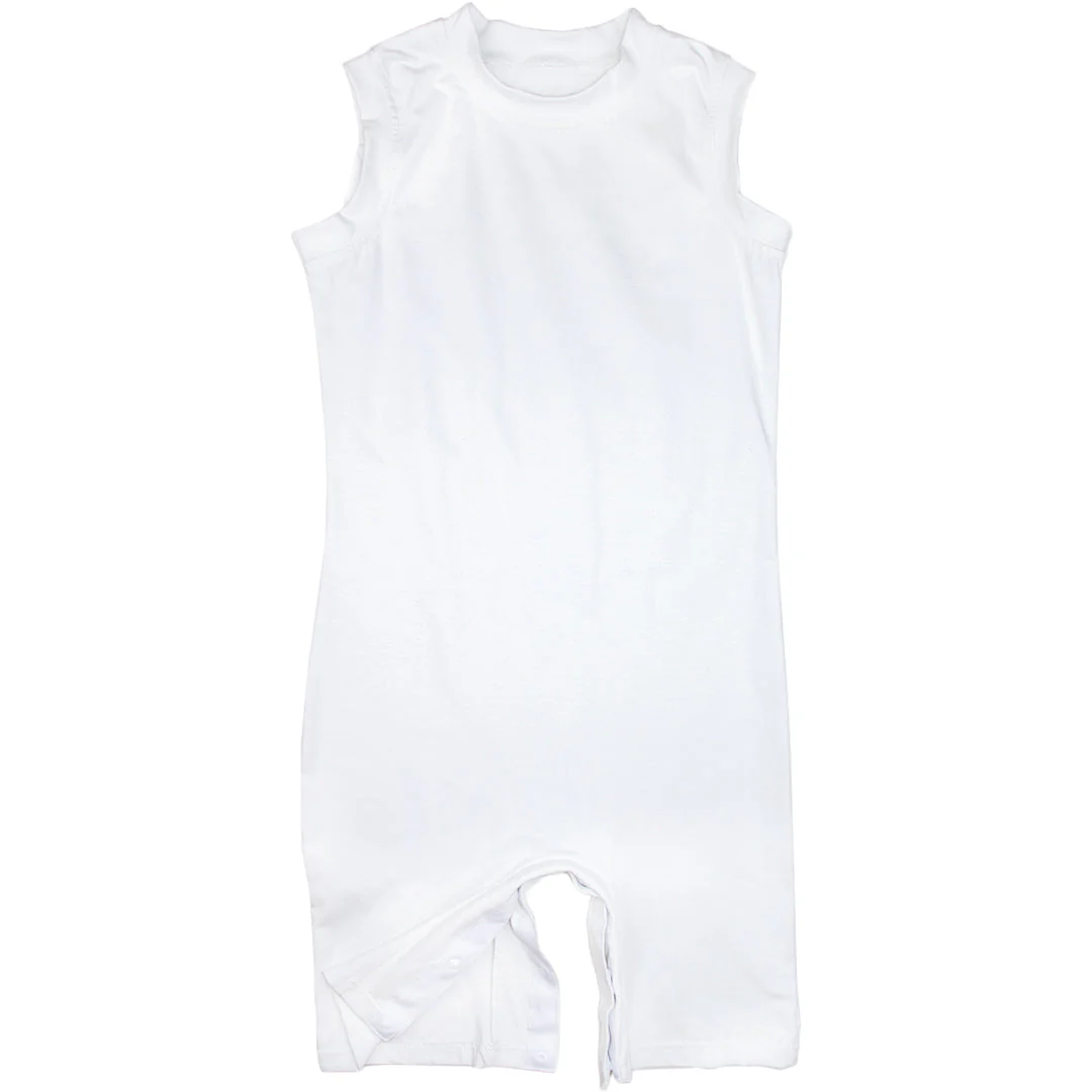 Adult's Sleeveless with Short Legs Onesie, Studs at Crotch, Body Suit - Image 3