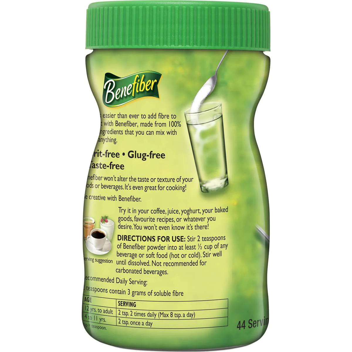 Benefiber Natural Fibre Supplement 155g 44 Serves | EACH - Image 3