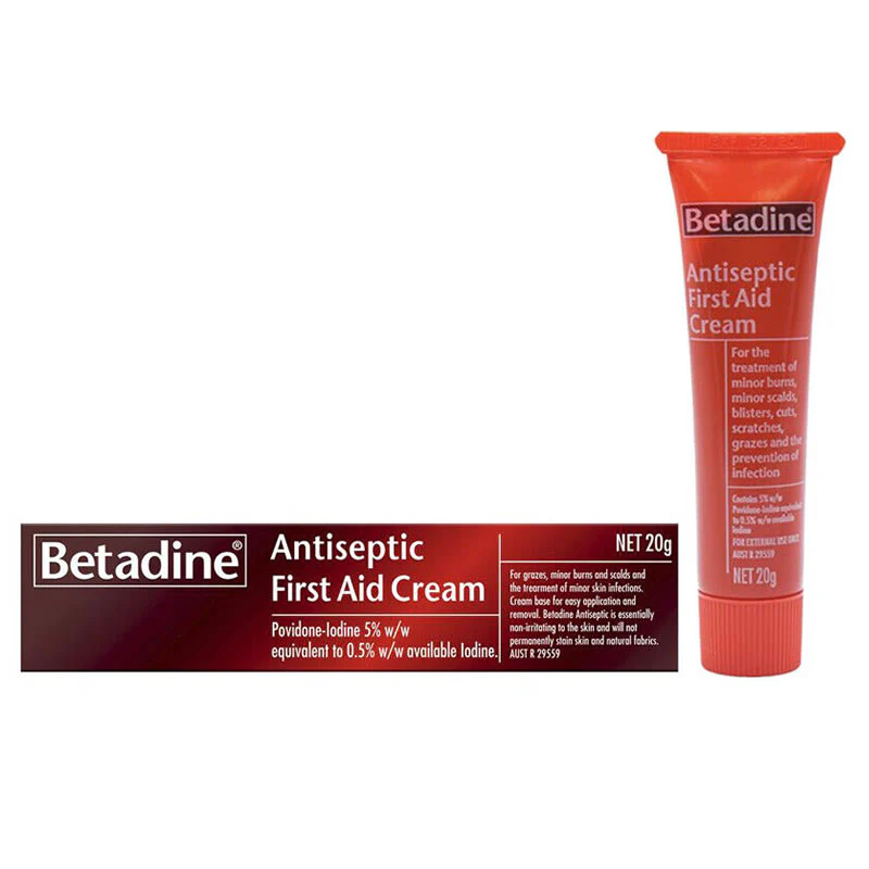 Betadine Antiseptic First Aid Cream 20g | EACH - Image 2