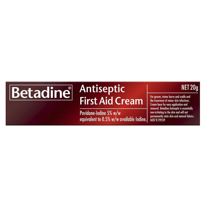 Betadine Antiseptic First Aid Cream 20g | EACH - Image 3