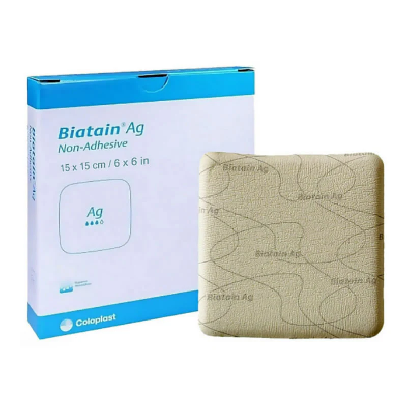 Biatain Ag Anti Bacterial Non-Adhesive Foam Dressing | Pack of 5 - Image 3