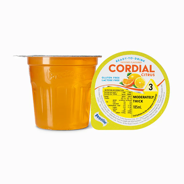 Precise Ready-To-Drink Moderately Thick/Level 3 Cordial 185mL Cups | Carton of 12 - Image 3