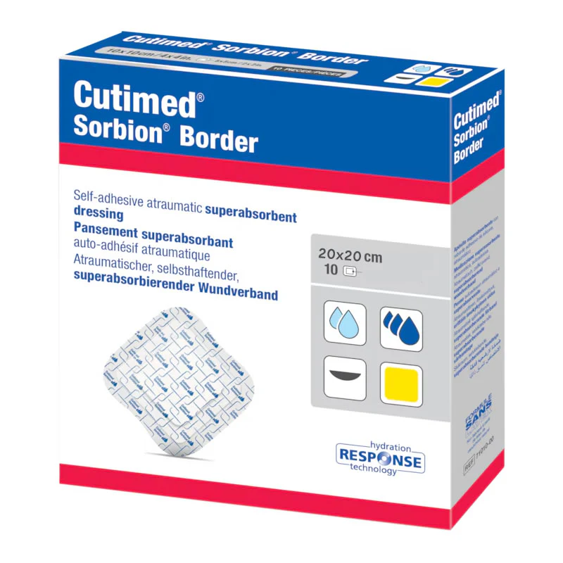 Cutimed Sorbion Border Sterile Dressing | Pack of 10 - Image 2