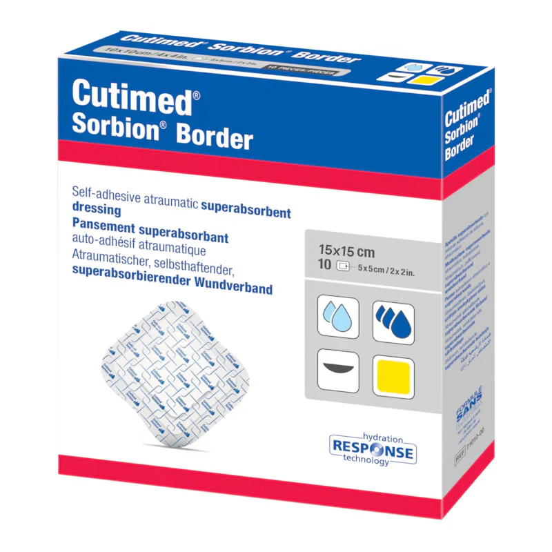 Cutimed Sorbion Border Sterile Dressing | Pack of 10 - Image 7