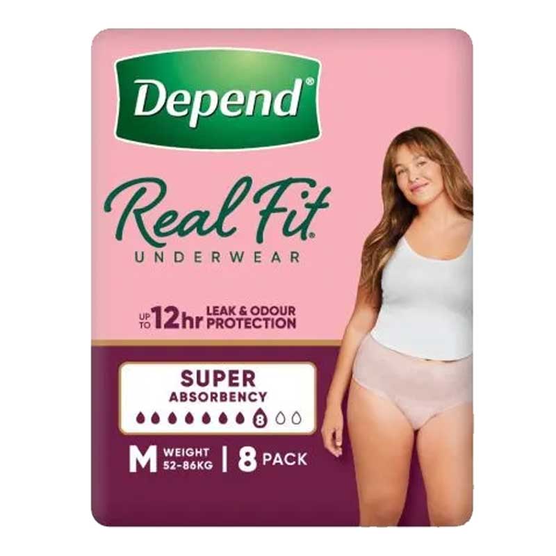 Depend Real Fit SUPER Underwear for Women | Pack of 8 - Image 3
