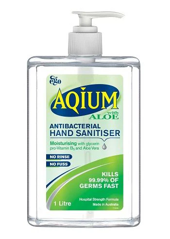 Aqium Hand Sanitiser with Aloe Vera