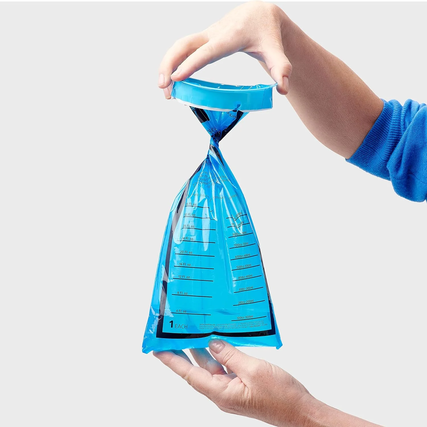 Medline Clean Sack for Emesis Bags Blue | Pack of 24 - Image 10