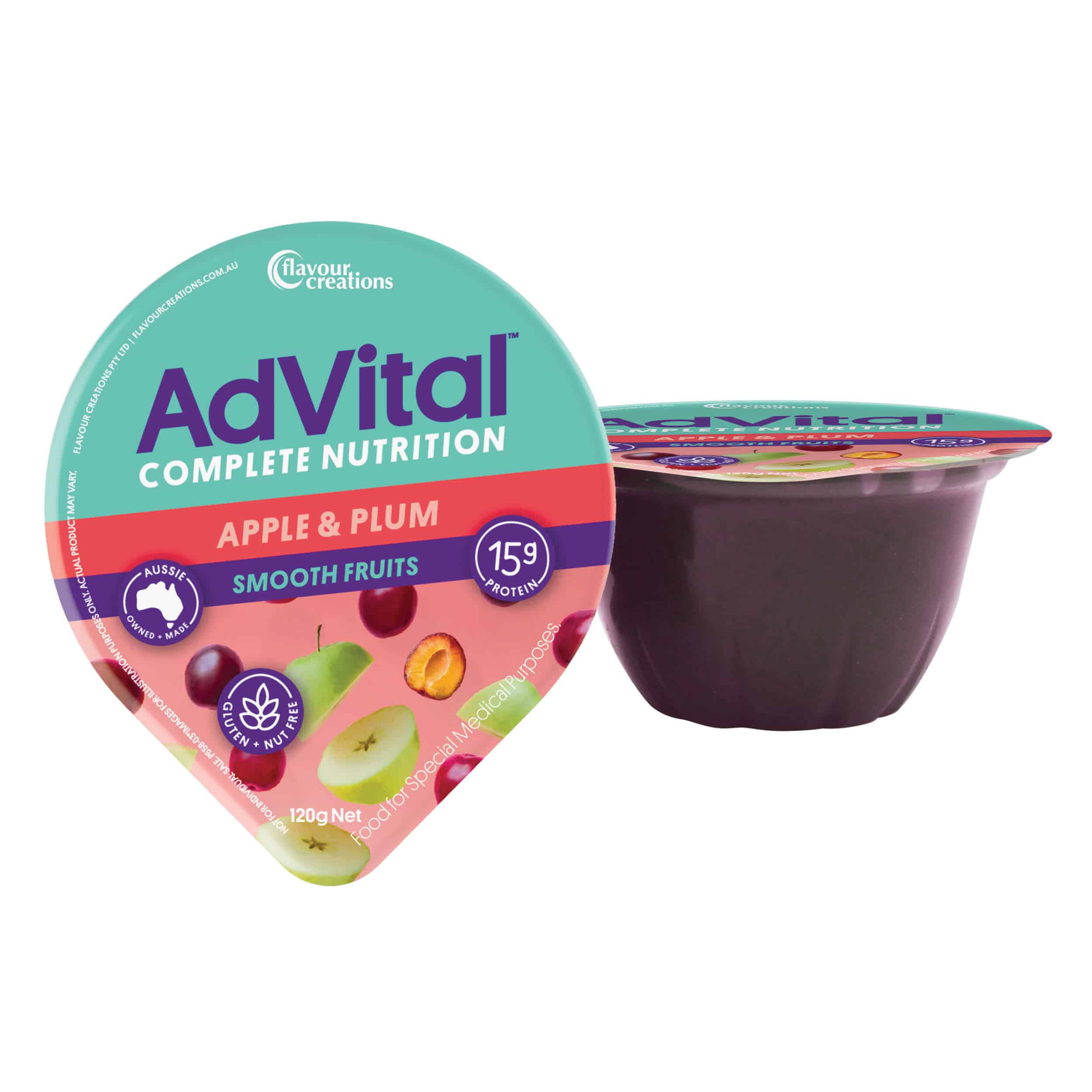 Flavour Creations AdVital Nutritionally Complete Smooth Fruits 120g Cups | Carton of 36 - Image 3