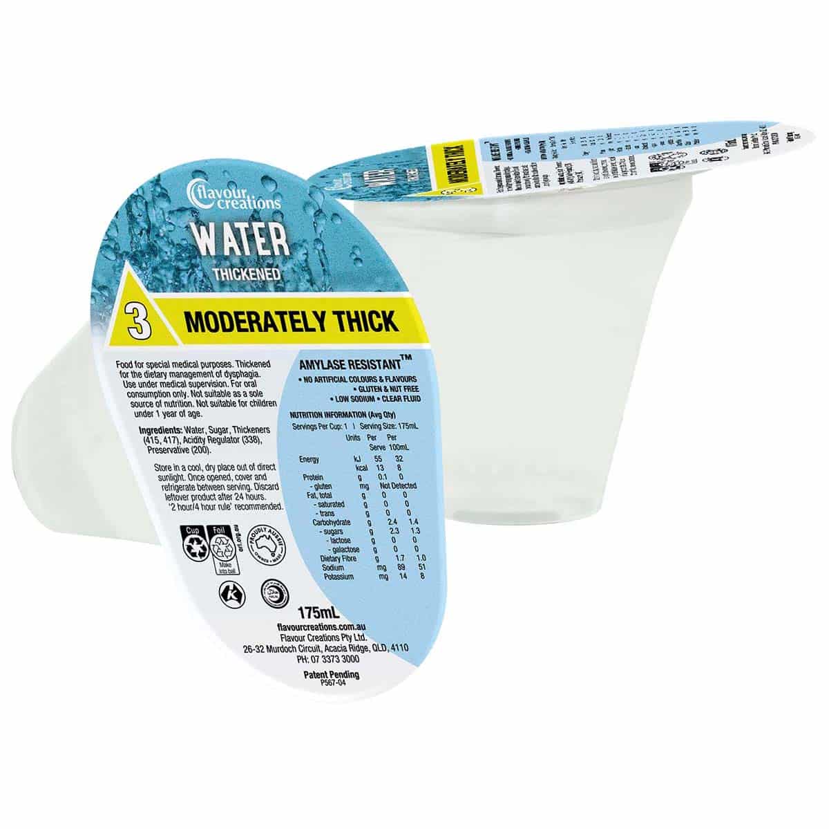 Flavour Creations Ready to Drink Water 400/3 Moderately Thick 175mL Cups | Carton of 24 - Image 3