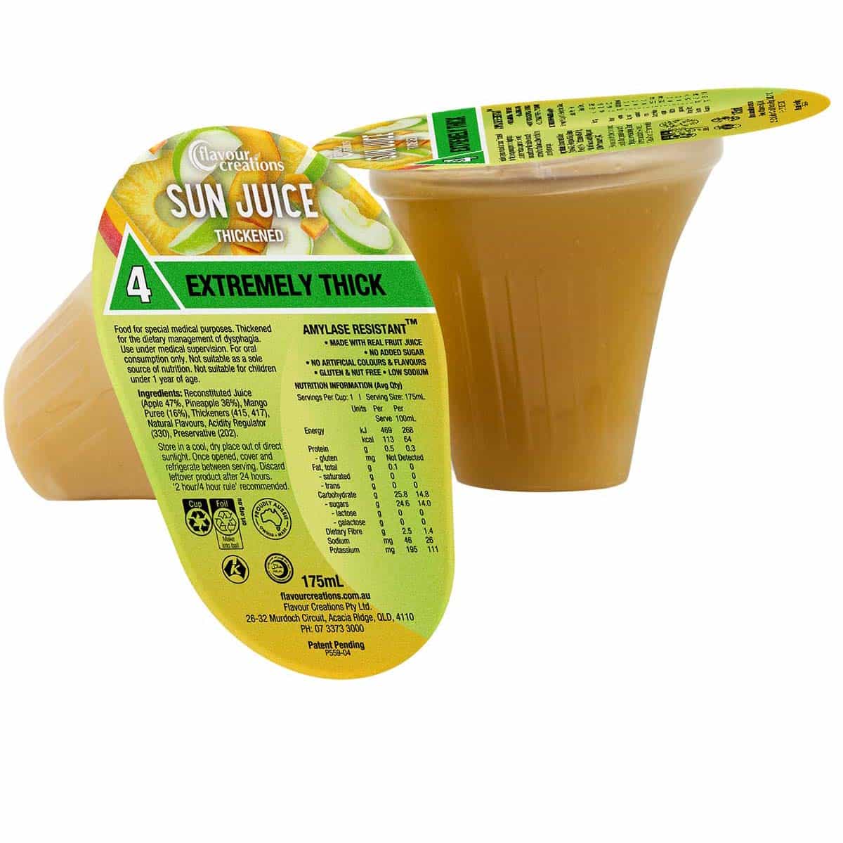 Flavour Creations Ready-To-Drink Thickened Juice 900/4 Extremely Thick 175mL Cups | Carton of 24 - Image 5