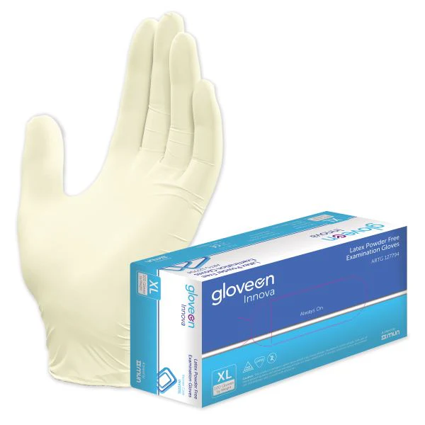 GloveOn Innova Latex Exam Gloves Powder Free | Pack of 100 - Image 4