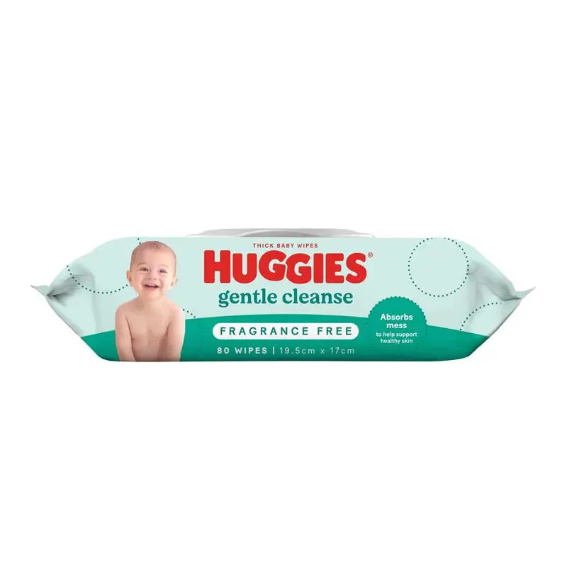 Huggies Baby Wipes Unscented Refill (80 wipes) - Image 3