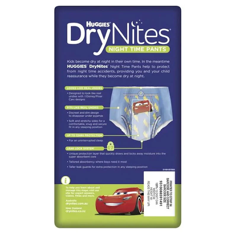 Huggies DryNites Pyjama Pants for BOYS Size 2-4 years, 13-20kg | Pack of 10 - Image 2