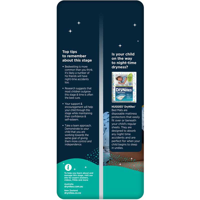 Huggies DryNites Pants for Boys 8-15 Years (27-57kg) | Pack of 8 - Image 3