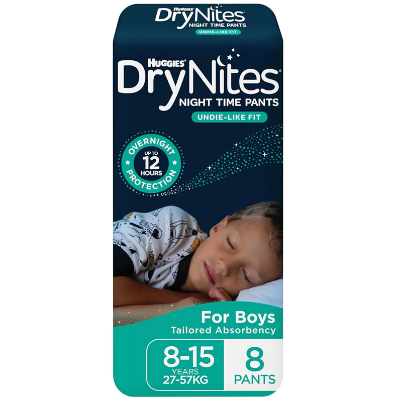 Huggies DryNites Pants for Boys 8-15 Years (27-57kg) | Pack of 8 - Image 4
