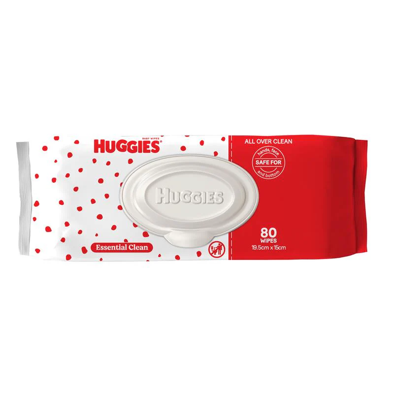Huggies Essential Clean Baby Wipes | Carton of 480 - Image 3