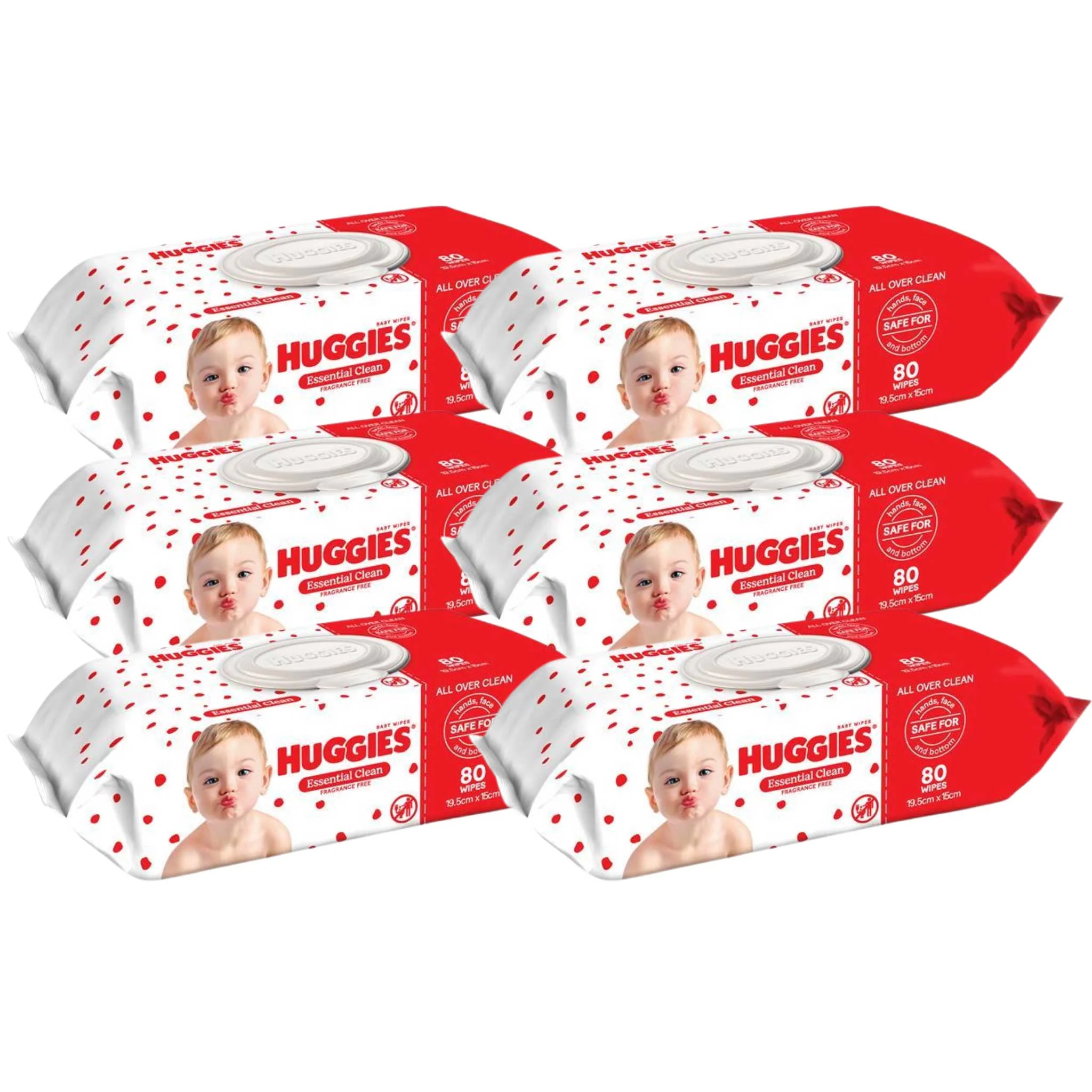 Huggies Essential Clean Baby Wipes | Carton of 480 - Image 6