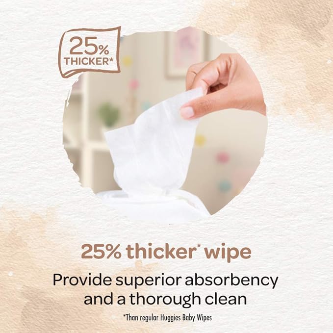 Huggies Nourish & Care Wipes | Bulk Pack of 256 - Image 3