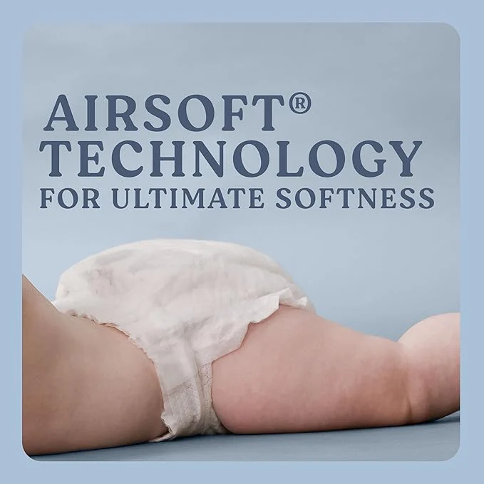 Huggies Pure & Sensitive Nappies Newborn Size 2 (4-8kg) | Pack of 74 - Image 9