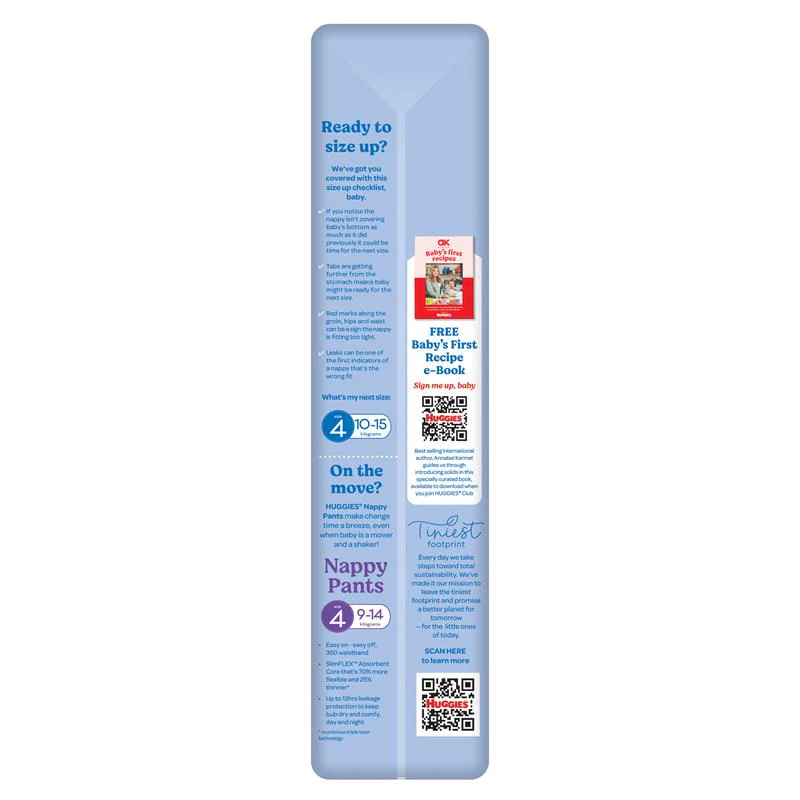 Huggies Ultra Dry Nappies for Boys Size 3 Crawler (6-11kg) | Pack of 44 - Image 4