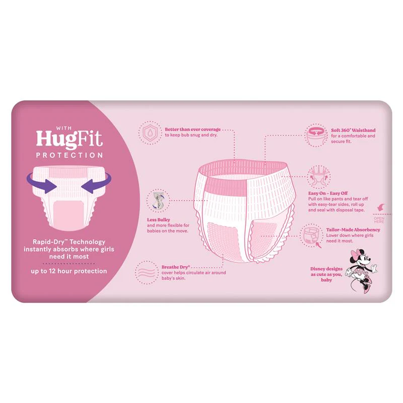 Huggies Ultra Dry Nappy Pants Junior Girl Size 6 (15kg & Over) | Pack of 24 - Image 4