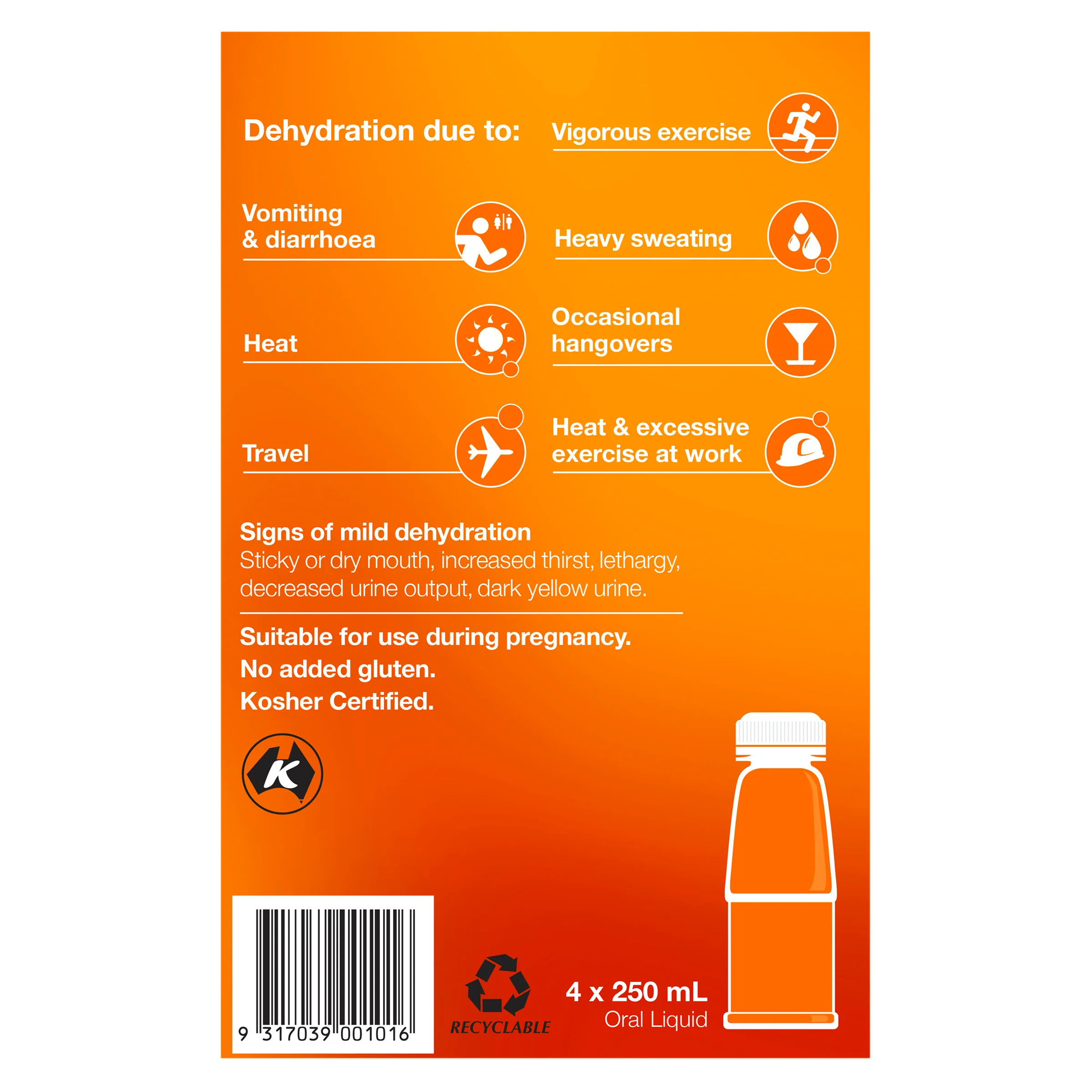 Hydralyte Ready to Drink 250mL Electrolyte Solution | Pack of 4 - Image 13
