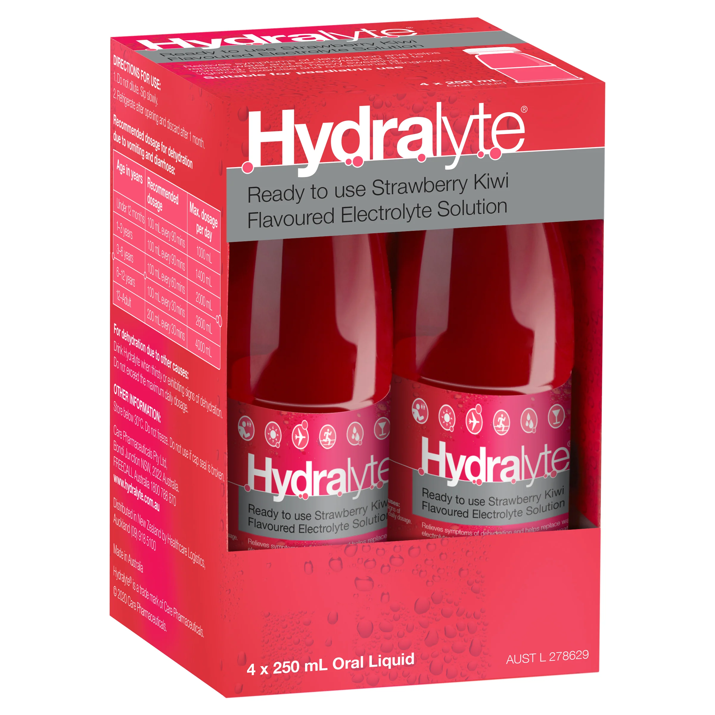 Hydralyte Ready to Drink 250mL Electrolyte Solution | Pack of 4 - Image 16