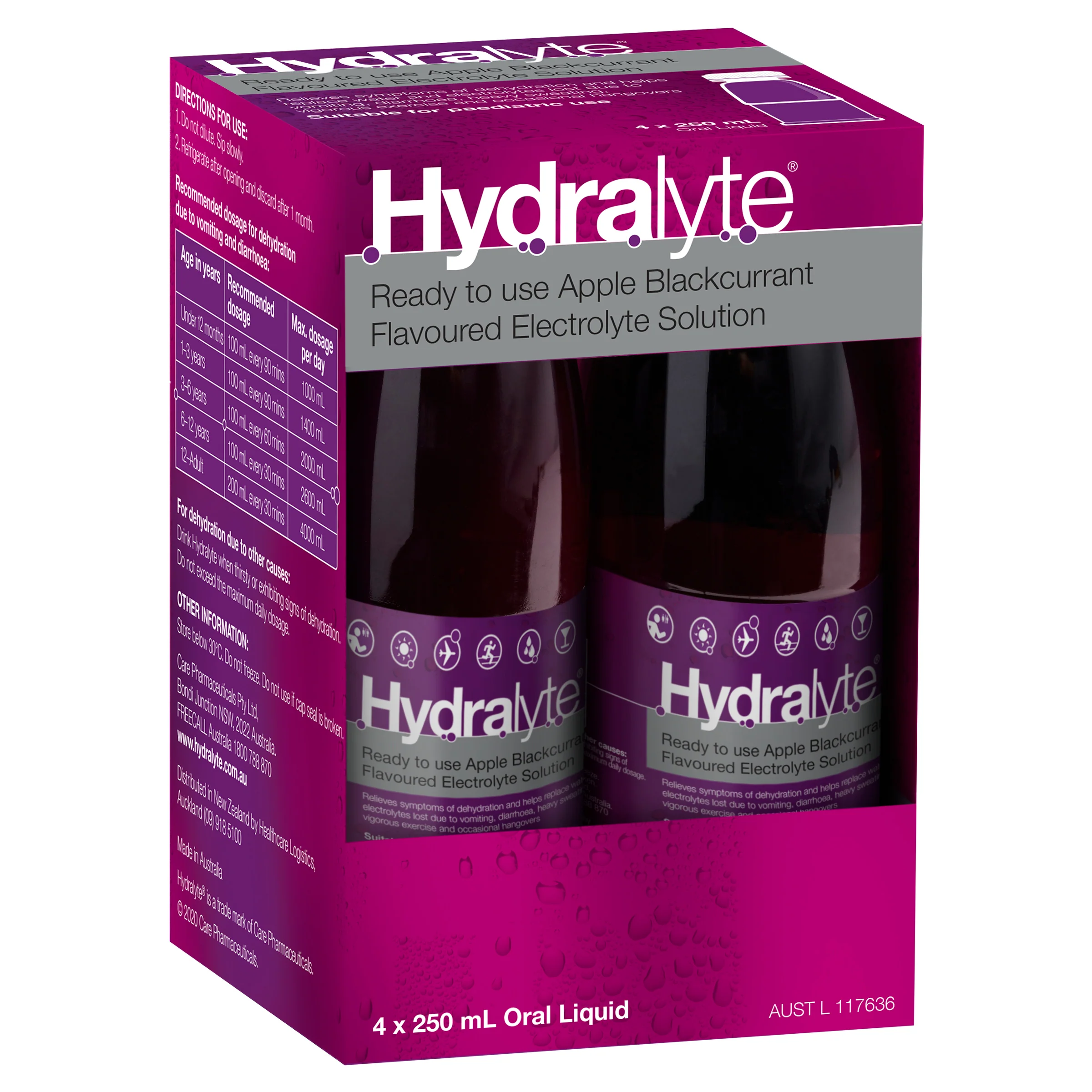 Hydralyte Ready to Drink 250mL Electrolyte Solution | Pack of 4 - Image 6