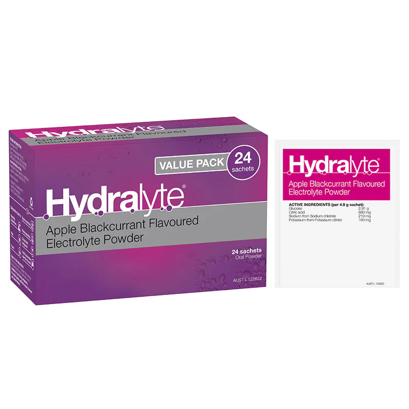 Hydralyte Electrolyte Powder Sachets 4.9g | Pack of 24 sachets - Image 2