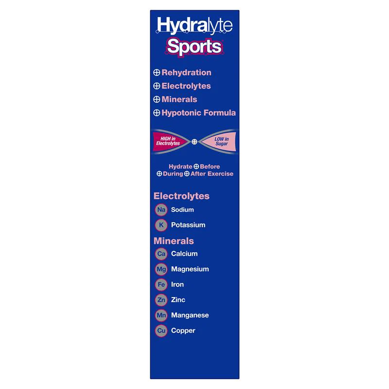 Hydralyte Sports Effervescent Electrolyte | Pack of 20 tablets - Image 4