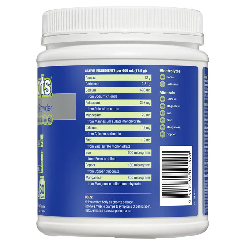 Hydralyte Plus Sports Electrolyte Powder 900g Tub | Each - Image 11