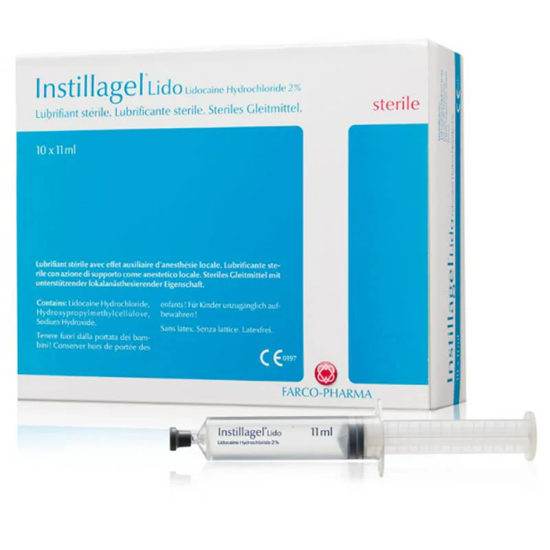 Instillagel Lido (Lidocaine) Lubricant 11mL Syringe | Pack of 10