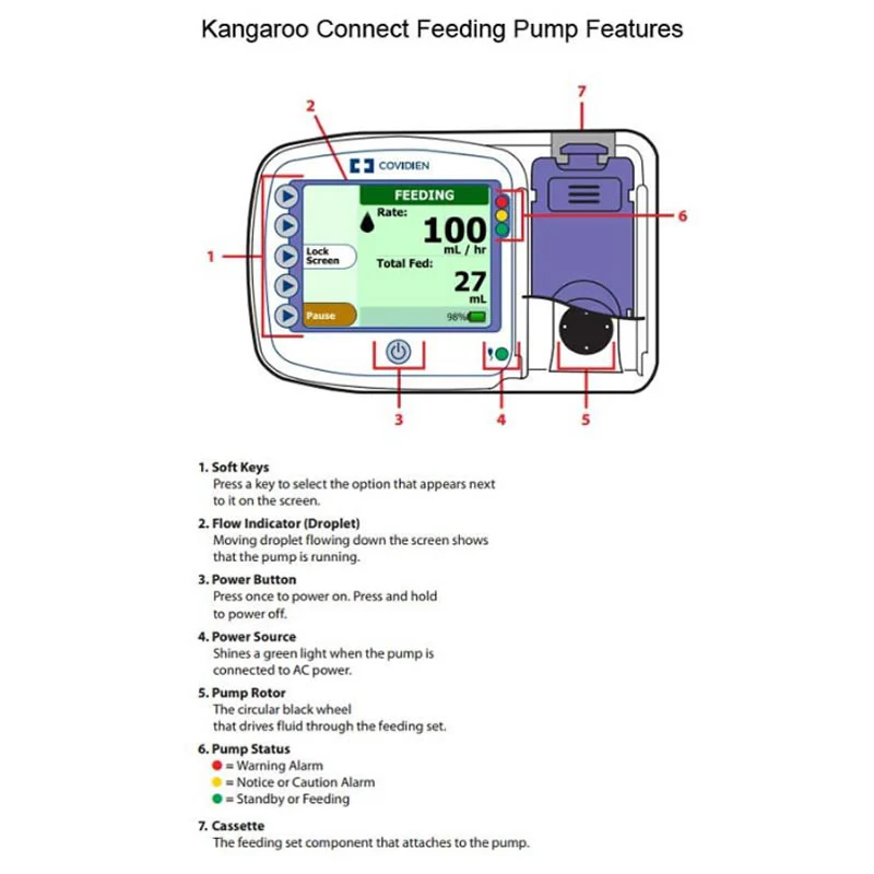 Kangaroo Connect Enteral Feeding Pump with Pole Clamp - Image 6