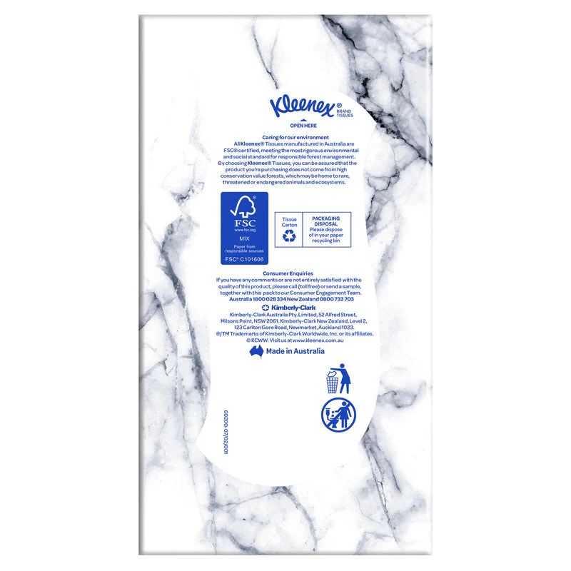 Kleenex 2 Ply Facial Tissues 200 Sheet Box | Carton of 24 - Image 3