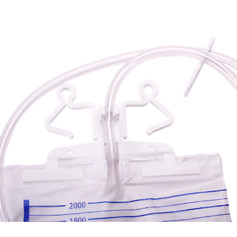 MDevices Urine Bag 2000mL Non-Return Valve with Hanger 120cm Tubing (No Outlet) | Carton of 50 - Image 2