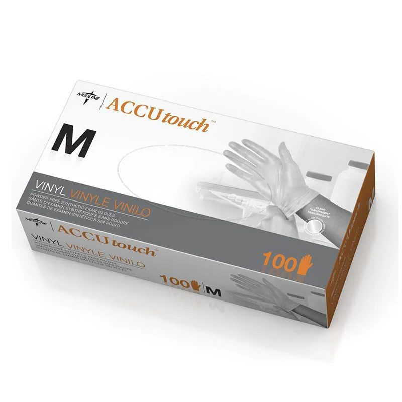 Accutouch Powder Free Vinyl Clear Gloves | Pack - Image 2