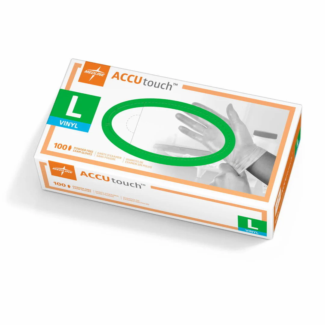 Accutouch Powder Free Vinyl Clear Gloves | Pack - Image 3