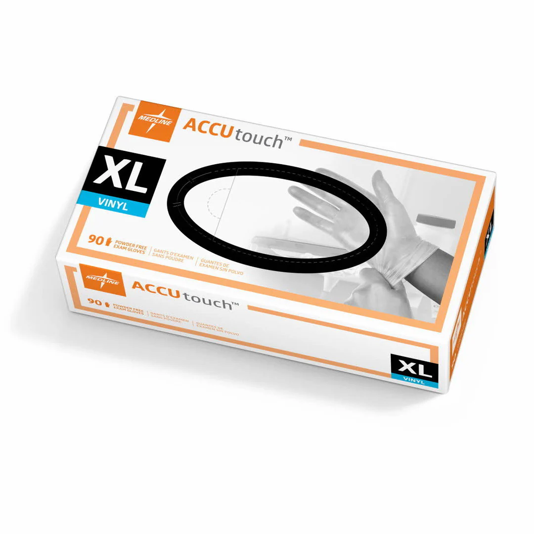 Accutouch Powder Free Vinyl Clear Gloves | Pack - Image 4