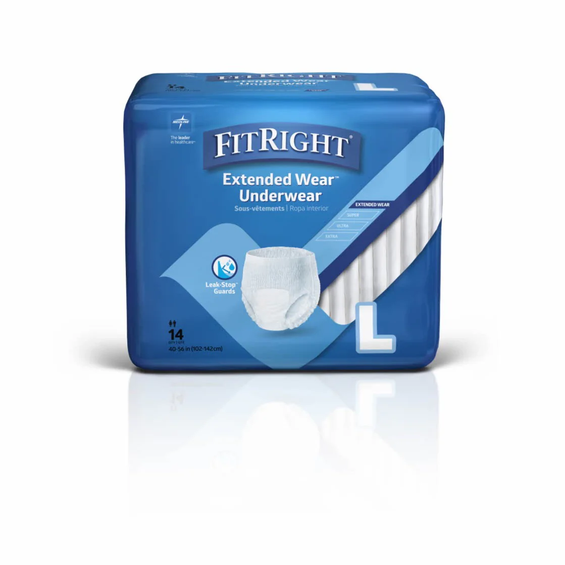 Medline FitRight ExtendedWear Underwear | CARTON - Image 2