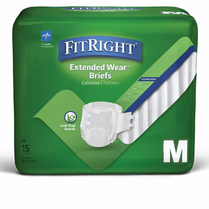 Medline FitRight ExtendedWear Super Brief | Carton - Image 2