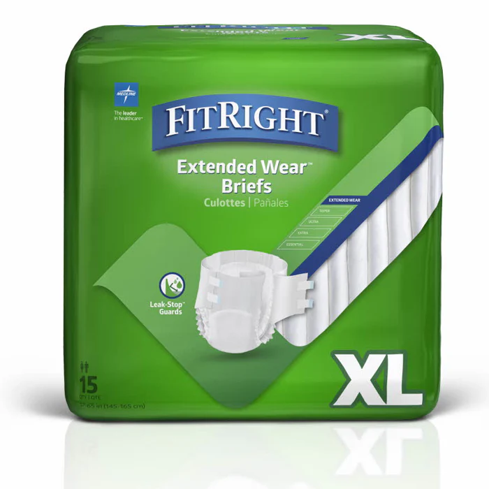 Medline FitRight ExtendedWear Super Brief | Carton - Image 4