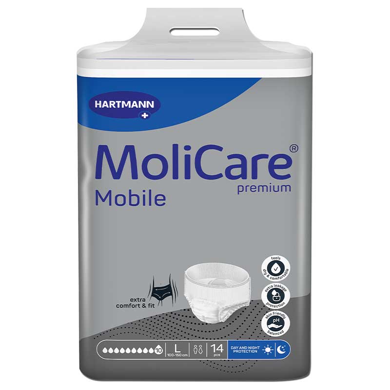 MoliCare Premium Mobile Pull-Up Pants 10 Drops | Packet of 14 - Image 3