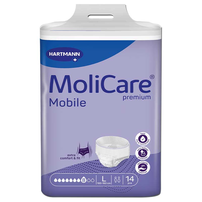 MoliCare Premium Mobile Pull-Up Pants 8 Drops | Packet of 14 - Image 3