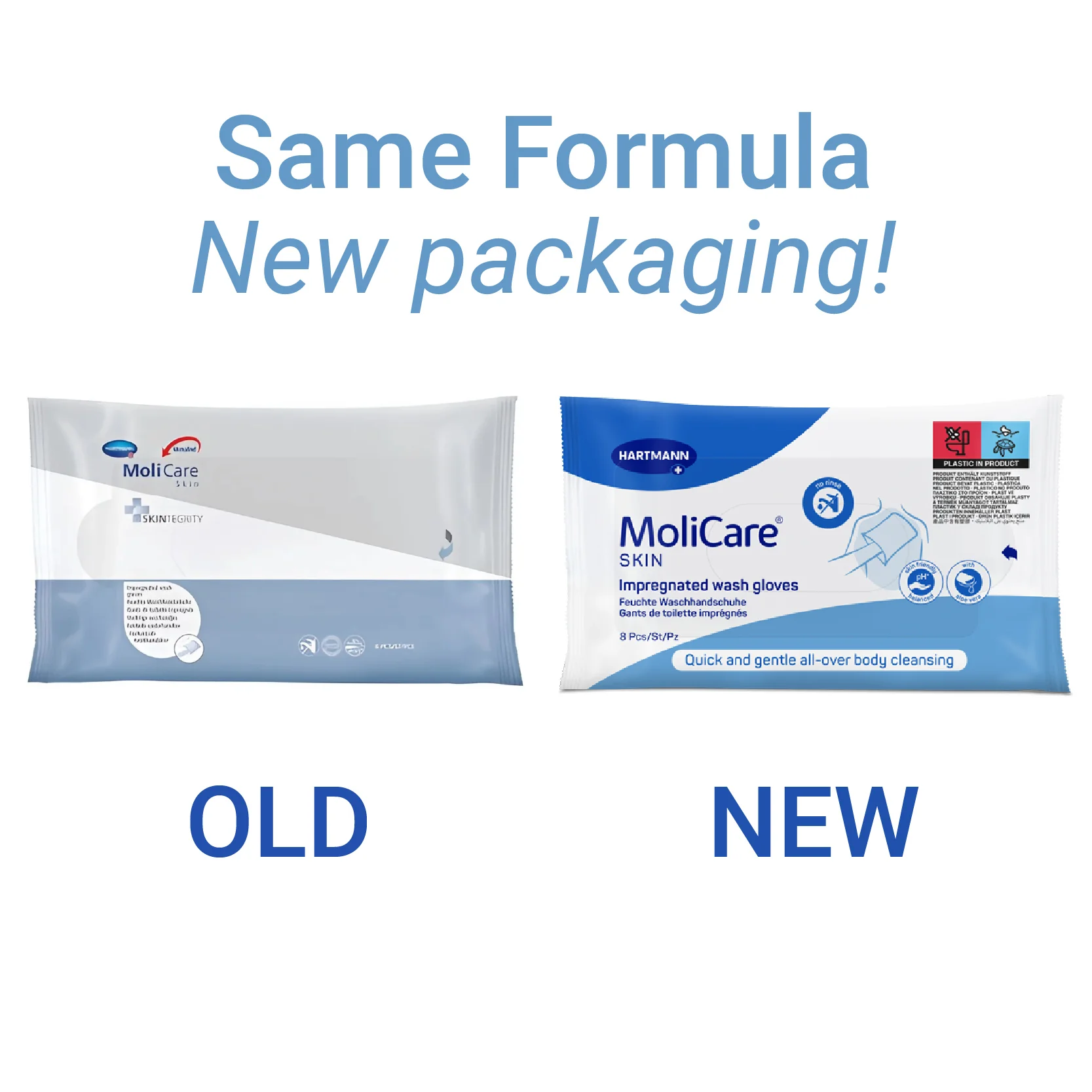 MoliCare Skin Impregnated Wash Glove | Pack of 8 - Image 2