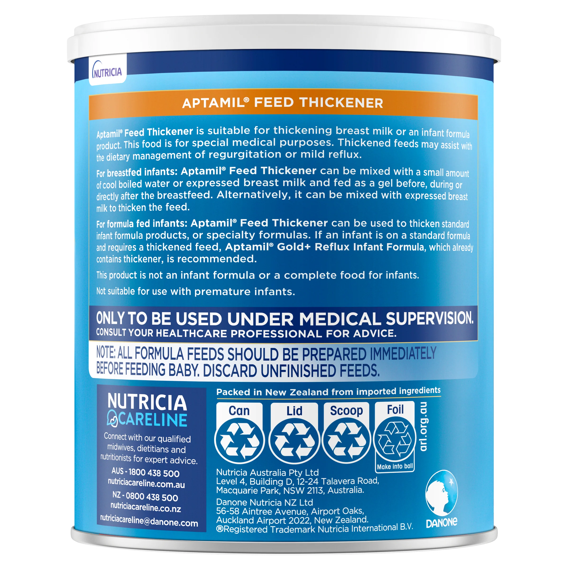 Aptamil Feed Thickner 380g Tin - Image 2