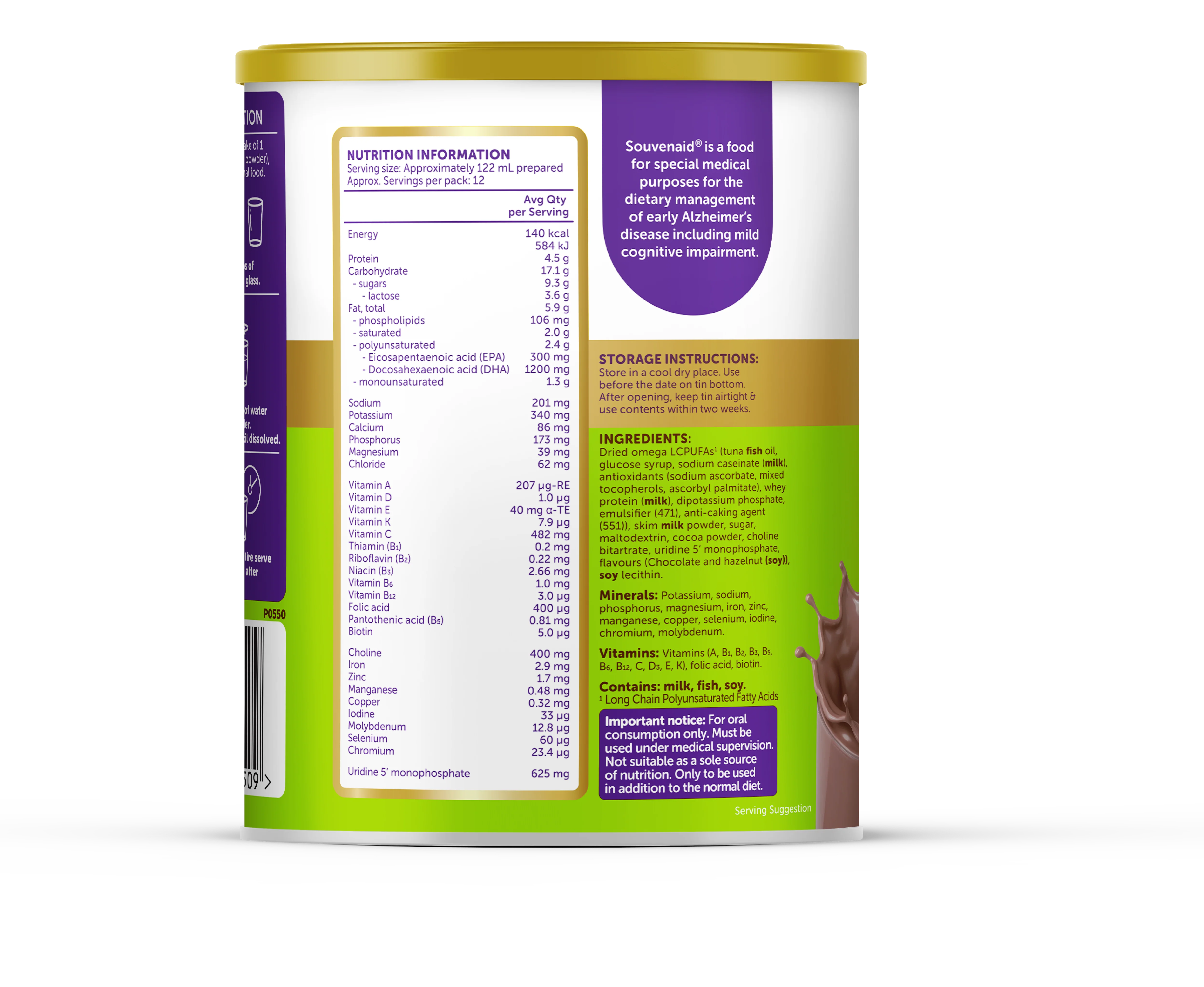 Nutricia Souvenaid Powder 360g | Each - Image 3
