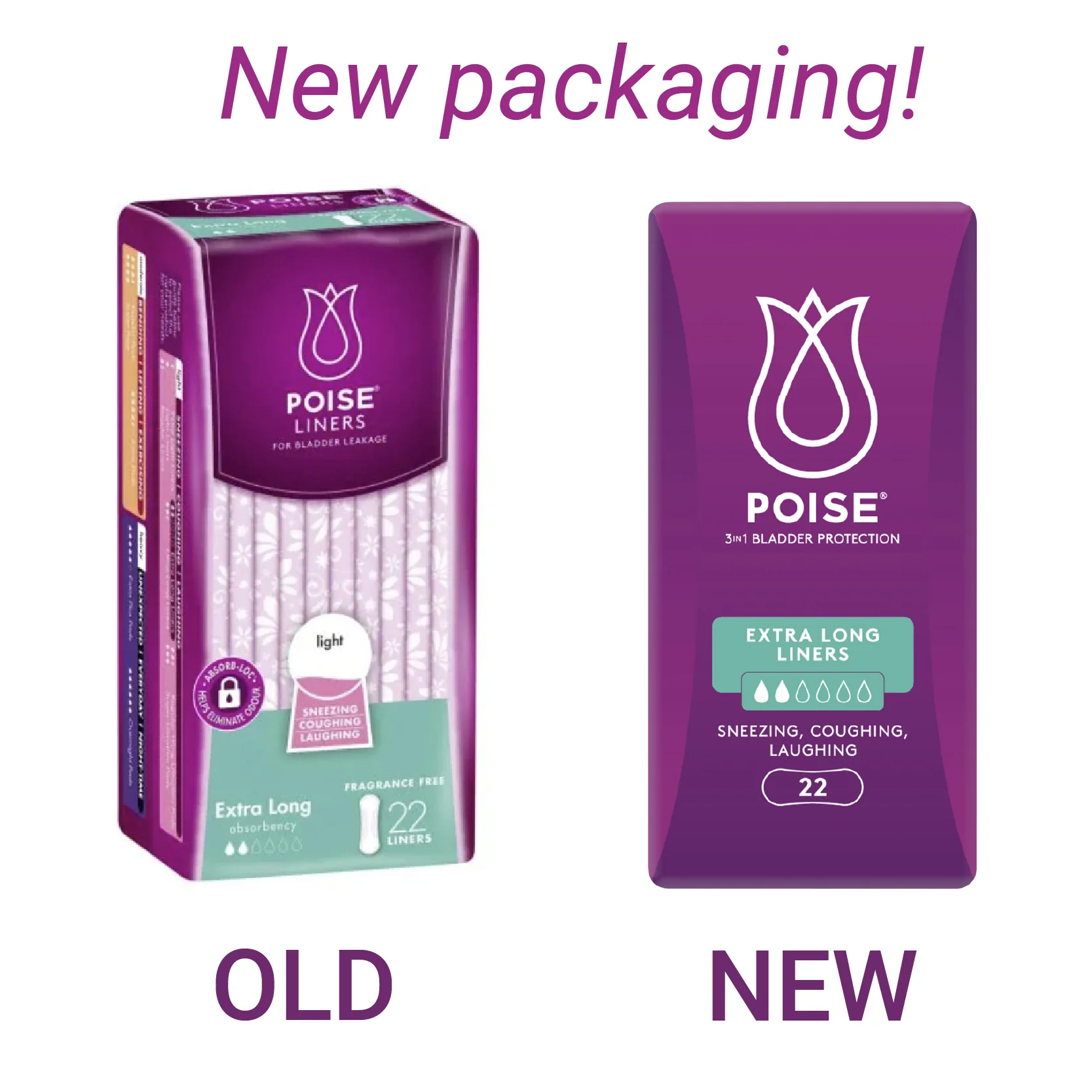 Poise Pads Extra Long Liners | 22 per packet - Image 2