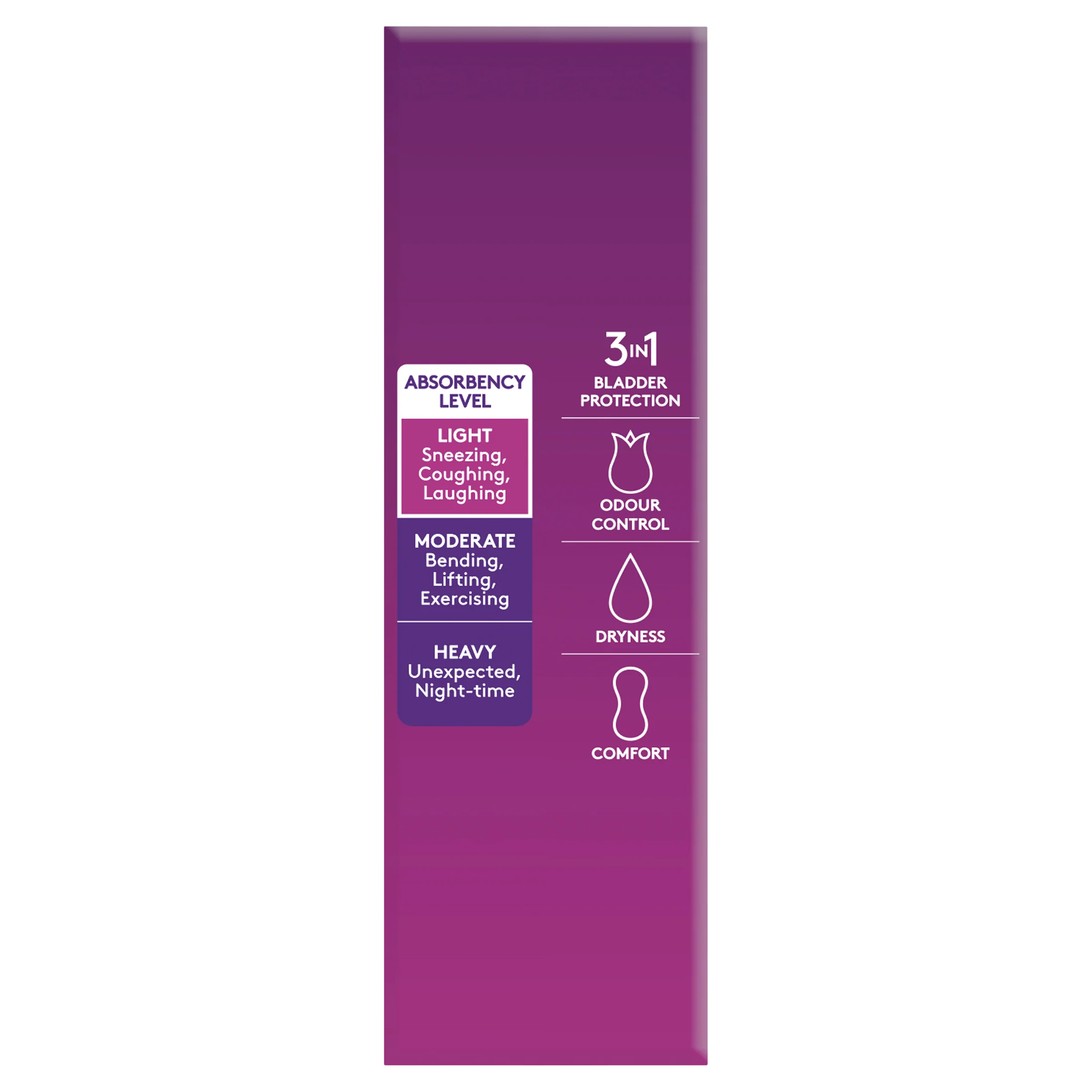 Poise Pads Extra Long Liners | 22 per packet - Image 4