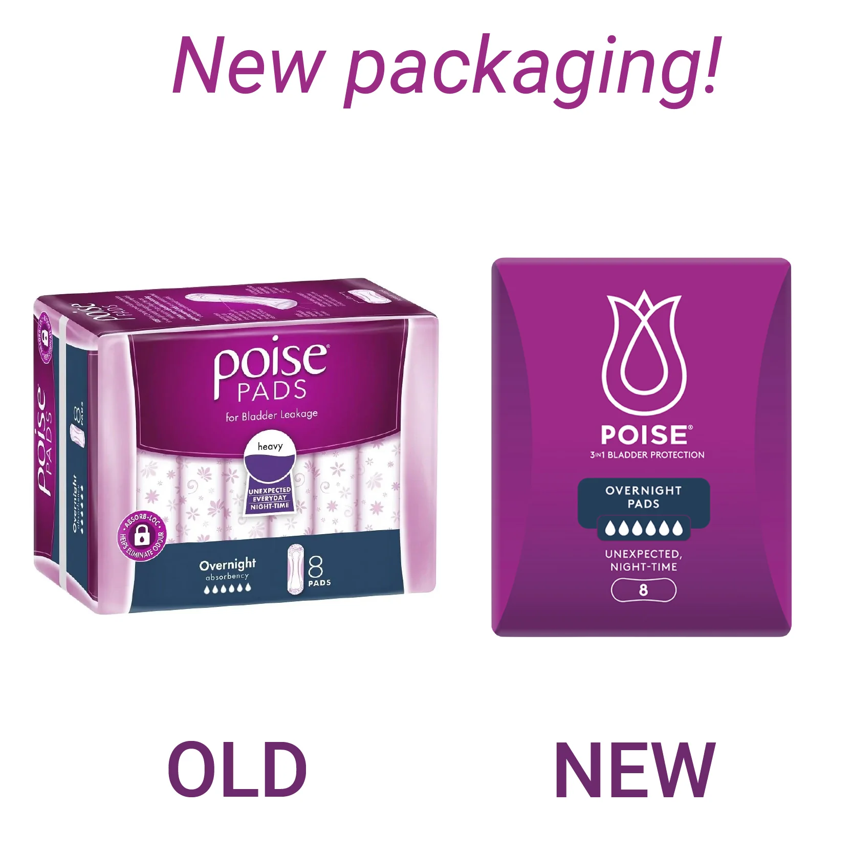 Poise Pads Overnight | Pack of 8 - Image 2
