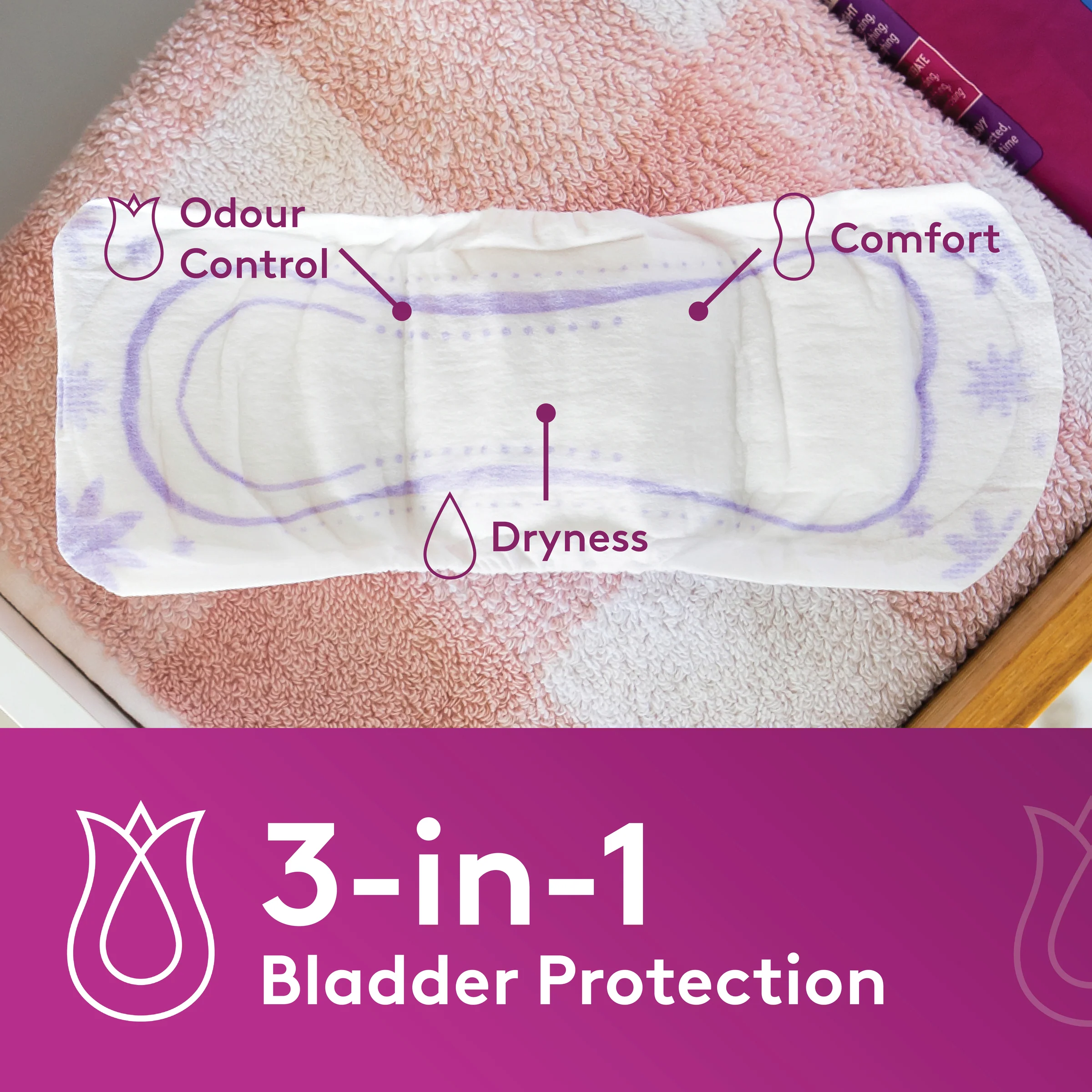 Poise Pads Overnight Bulk Pack | Pack of 16 - Image 6
